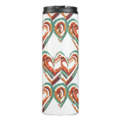 Herzförmige Retro Thermosbecher (Rückseite)