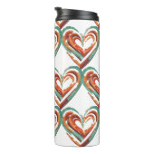 Herzförmige Retro Thermosbecher (Nach rechts gedreht)