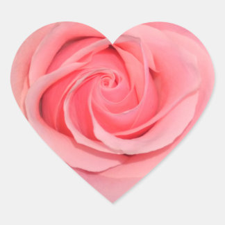 Herzförmige rosa Rosenkleber Herz-Aufkleber