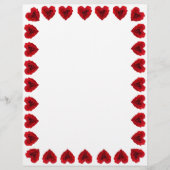 Herzförmige Rote Rose (Vorderseite)