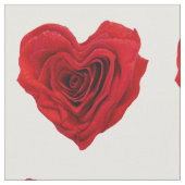 Herzförmige Rote Rose Stoff (Nahaufnahme)