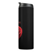 Herzförmige Rote Rose- Thermosbecher (Nach rechts gedreht)