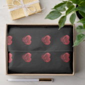 Herzförmige Rote Rosen- Seidenpapier (Geschenk)