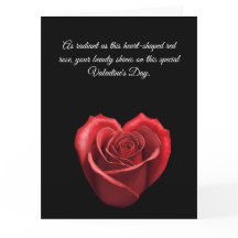 Herzförmige Rote Rosen Valentine-