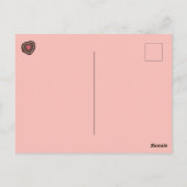 Herzförmige Schachtel mit Pralinen Valentindesign Postkarte (Rückseite)