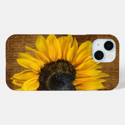 Herzförmige Sonnenblume Case-Mate iPhone Hülle (Rückseite (Horizontal))