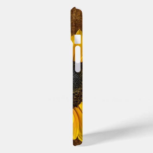 Herzförmige Sonnenblume Case-Mate iPhone Hülle (Rückseite / Links)