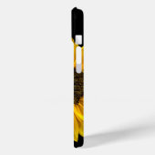 Herzförmige Sonnenblume mit Ladybug Case-Mate iPhone Hülle (Rückseite / Links)