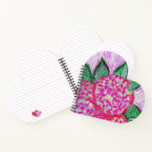 Herzförmige Spiral Bound Notebook Hydrangea Notizblock (Innenseite)