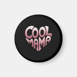 Herzförmige Typografie: COOLES MAMA Magnet
