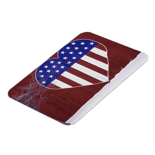 Herzförmige US Flagge Magnet (Linke Seite)