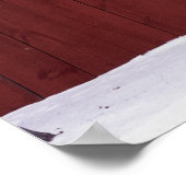 Herzförmige US Flagge Poster (Ecke)