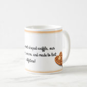Herzförmige Waffeln mit herzlicher Tasse (VorderseiteRechts)