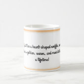 Herzförmige Waffeln mit herzlicher Tasse (Mittel)