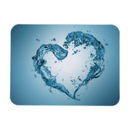 Herzförmige Wasserablagerungen Magnet
