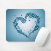 Herzförmige Wasserablagerungen Mousepad (Mit Mouse)