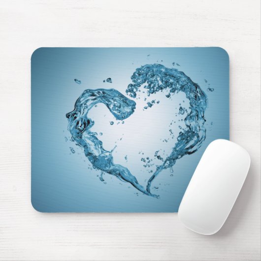 Herzförmige Wasserablagerungen Mousepad (Mit Mouse)