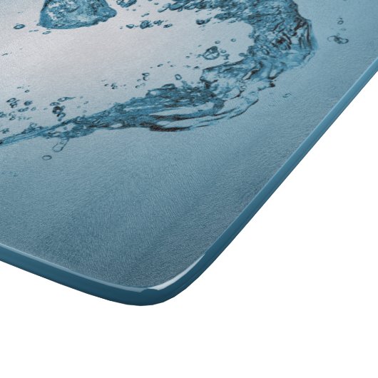 Herzförmige Wasserablagerungen Schneidebrett (Ecke)