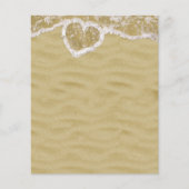 Herzförmige Wasserblasen am Strand (Vorderseite)