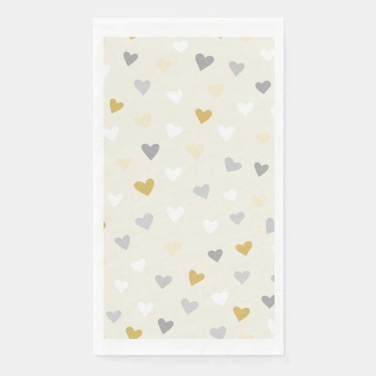 Herzförmige weiche Farbe Serviette (Vorderseite)