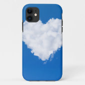 Herzförmige Wolke am blauen Himmel Case-Mate iPhone Hülle (Rückseite)