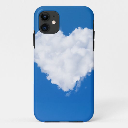 Herzförmige Wolke am blauen Himmel Case-Mate iPhone Hülle (Rückseite)