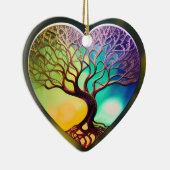 Herzförmiger Baum von Lebensschmuck Keramik Ornament (Rechts)