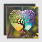 Herzförmiger Baum von Lebensschmuck Magnetkarte (Vorne/Hinten)