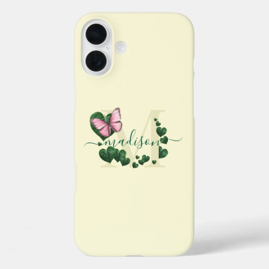 Herzförmiger Blätter Strauß Case-Mate iPhone Hülle (Rückseite)