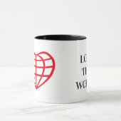 Herzförmiger Erdball Liebe Tasse (Zentrum)