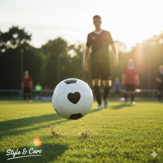 Herzförmiger Fußball für Geschenke oder Spiel