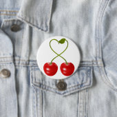 Herzförmiger Kirschenstiel Button (Beispiel)