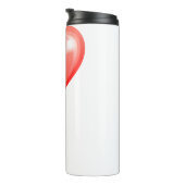 herzförmiger Lutscher Thermosbecher (Nach rechts gedreht)