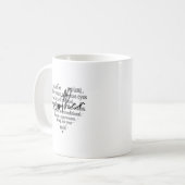 Herzförmiger Mutter-Zitat für sie Kaffeetasse (Vorderseite Links)
