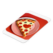 Herzförmiger Pizza-Slice-Kühlschrankmagnet Magnet (Linke Seite)