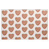 herzförmiger Pizza-Stoff Stoff (Fat Quarter (45,7 x 55,9 cm))