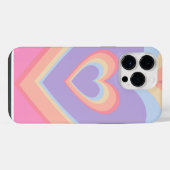 herzförmiger Regenbogen iPhone Hülle (Rückseite (Horizontal))