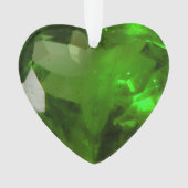 Herzförmiger Smaragd Ornament (Vorderseite)