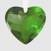 Herzförmiger Smaragd Ornament (Rückseite)