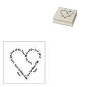 Herzförmiger Text beste Katzenmutter Jahr Gummistempel (Stempel)