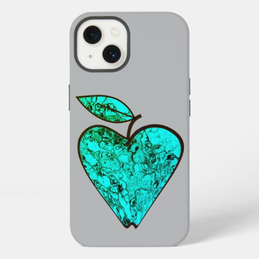 Herzförmiges Apfel iPhone Hülle (Rückseite)