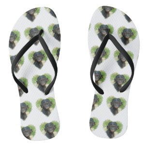 Herzförmiges Design mit Bonobo Baby Ape Badesandalen
