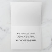 Herzförmiges Foto Modernes Minimalistisches Valent Karte (Innenseite)