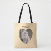 Herzförmiges Katzen-Design Tasche (Vorderseite)