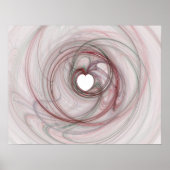 Herzförmiges Loch Poster (Vorne)