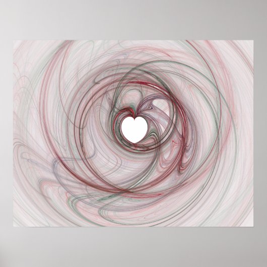 Herzförmiges Loch Poster (Vorne)