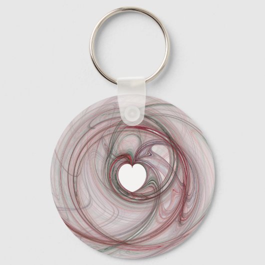 Herzförmiges Loch Schlüsselanhänger (Vorderseite)