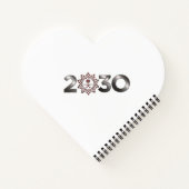 Herzförmiges Notebook Notizblock (Rückseite)