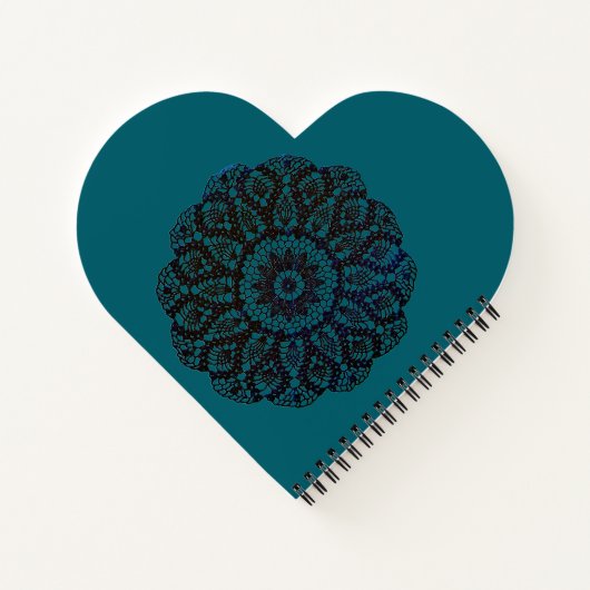 Herzförmiges Notebook Notizblock (Rückseite)