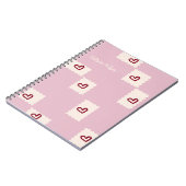 Herzförmiges Notizbuch Notizblock (Linke Seite)